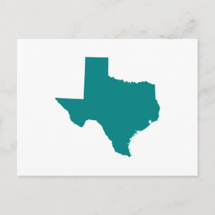 Postal Verde azulado para Texas