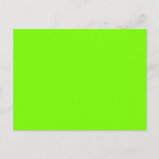 Postal verde césped color (Anverso)