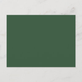Postal Verde Esmeralda Oscuro Color Sólido
