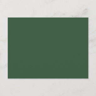 Postal Verde Esmeralda Oscuro Color Sólido