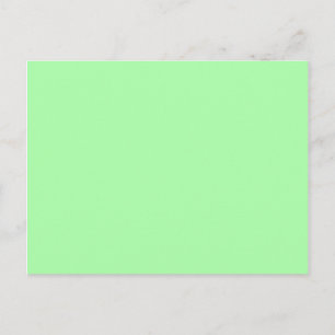 Postal Verde Menta Blanco