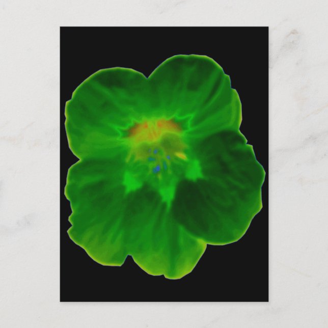 Postal verde nasturtium (Anverso)