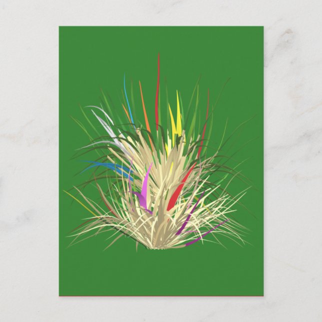 Postal Verde natural con aspecto natural (Anverso)