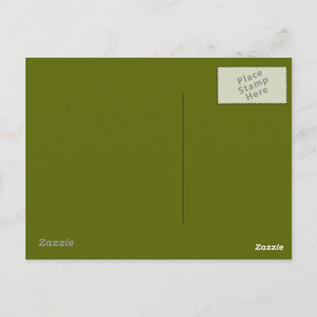 Postal verde oliva (Reverso)