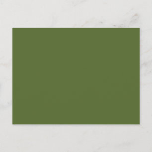 Postal Verde Oliva Oscuro Blanco