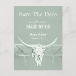 Postal Verde Sabio Rústico Blanco Occidental Antiguo Desg