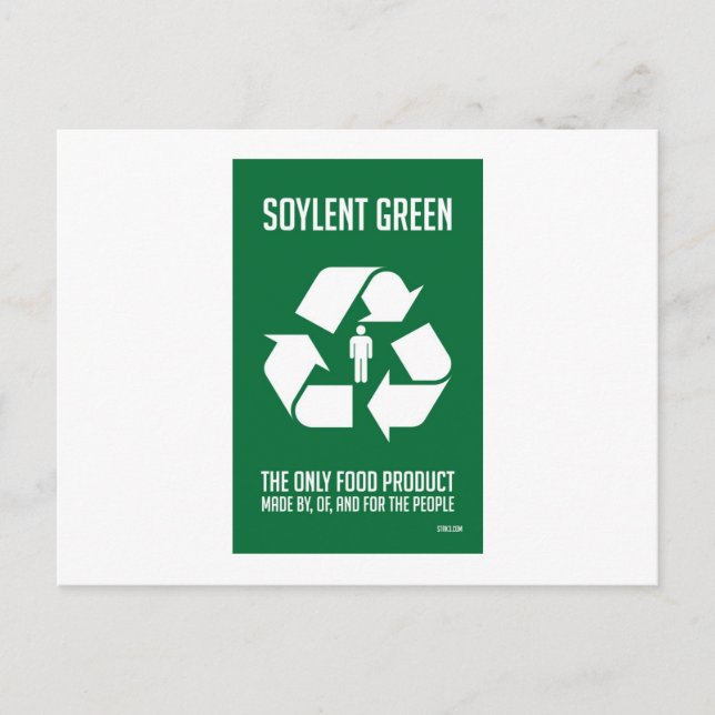 Postal verde Soylent (Anverso)