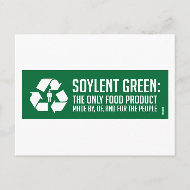 Postal verde Soylent (Anverso)