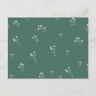 Postal verde y blanco Personalizable
