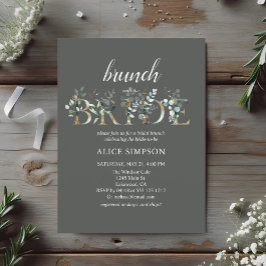 Postal Verdor Eucalyptus Script Bridal Brunch Ducha