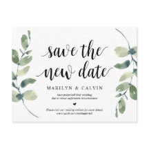 Verdor, guardar la nueva fecha, Boda pospuesto