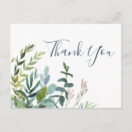 Postal Verdor Verano Gracias Postcard