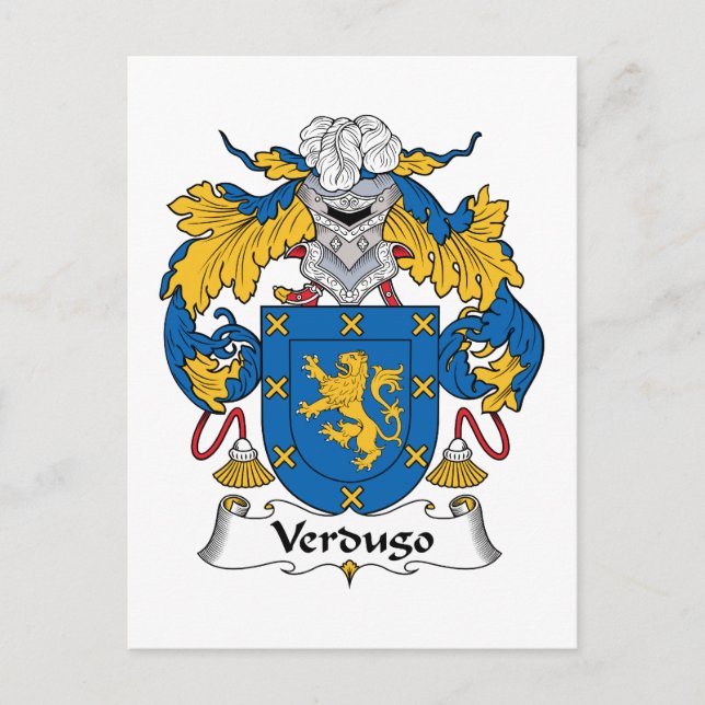 Postal Verdugo Family Crest (Anverso)