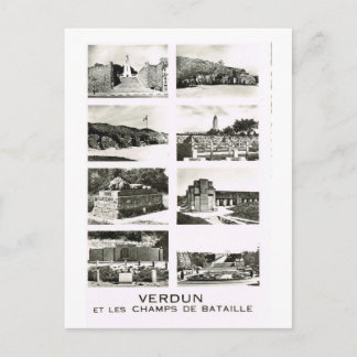 Postal Verdun y los campos de batalla