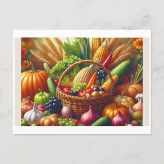 Postal Verduras y frutas,