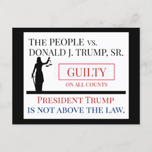 Postal Veredicto de culpabilidad de personas contra Trump