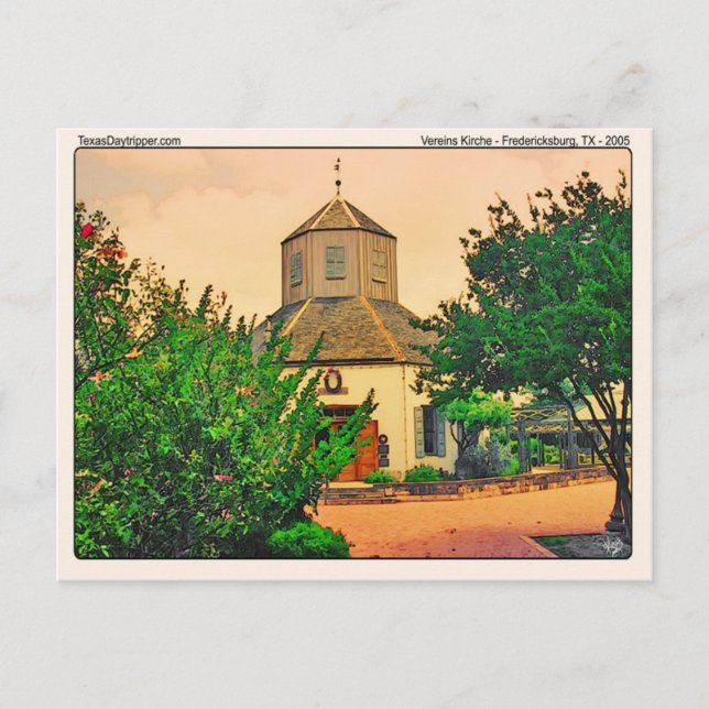 Postal Vereins Kirche (1), Fredericksburg, TX (Anverso)