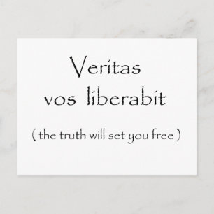 Postal Veritas vos liberabit-postales