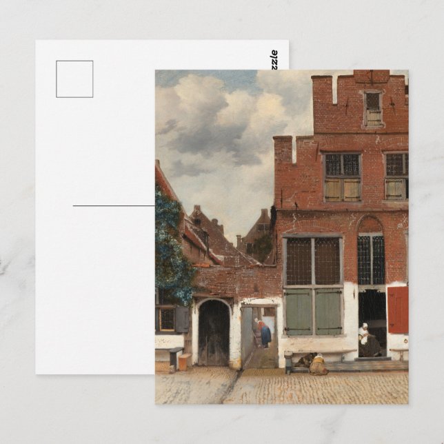 Postal Vermeer - El Bella Artes de Little Street (Anverso / Reverso)