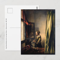 Vermeer - Muchacha leyendo una carta en una ventan