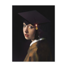 Vermeer Pearl Earring Graduation Cap