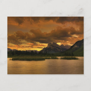 Postal Vermilion Lakes Sunset