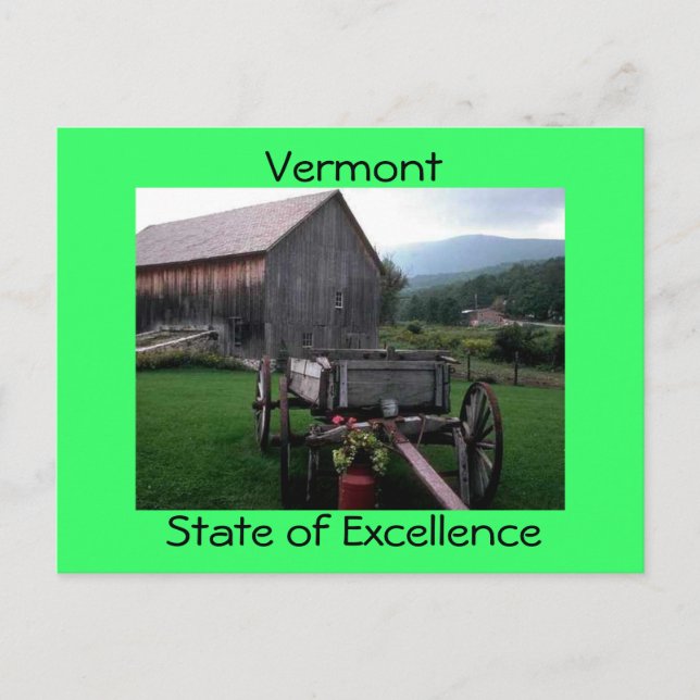Postal Vermont (Anverso)