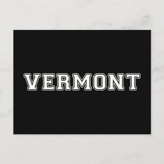 Postal Vermont (Anverso)