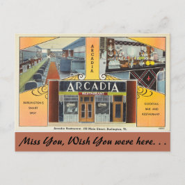 Postal Vermont, Arcadia Restaurant, Burlington