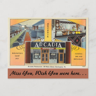 Postal Vermont, Arcadia Restaurant, Burlington