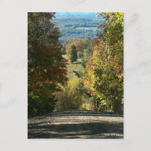 postal Vermont Country Road (Anverso)