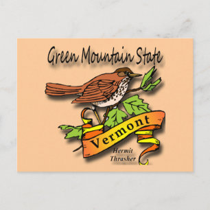 Postal Vermont El estado de la montaña verde