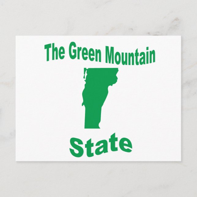 Postal Vermont: El estado de la montaña verde (Anverso)