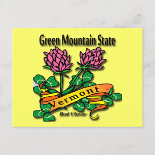 Postal Vermont El Río Rojo Del Estado De La Montaña Verde