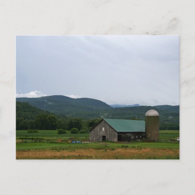 Postal Vermont Farm Postcard (Anverso)
