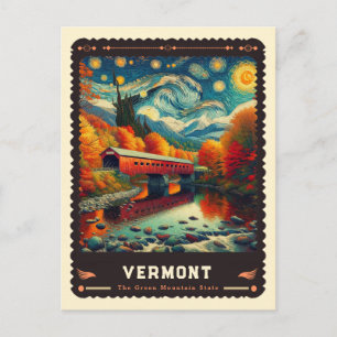 Postal Vermont   Inspirado en Vincent Van Gogh