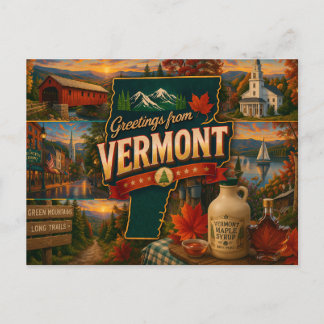 Postal Vermont Postcard