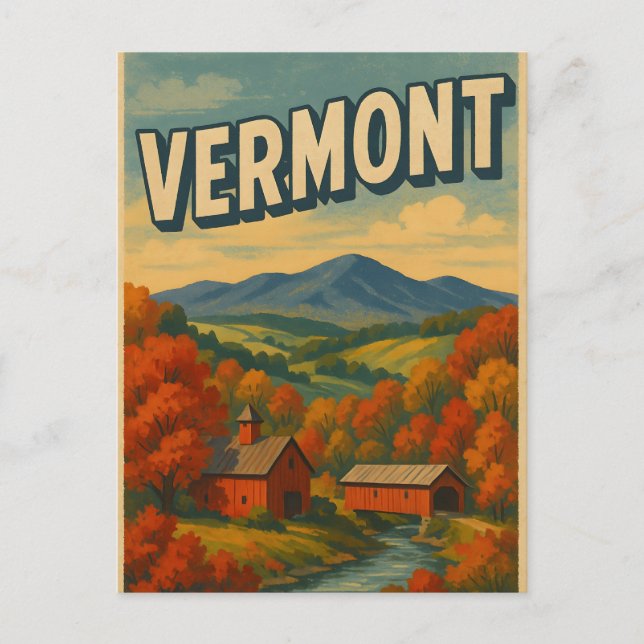 Postal VERMONT Postcard (Anverso)