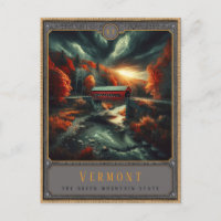 Vermont | Postcarta de arte gótico