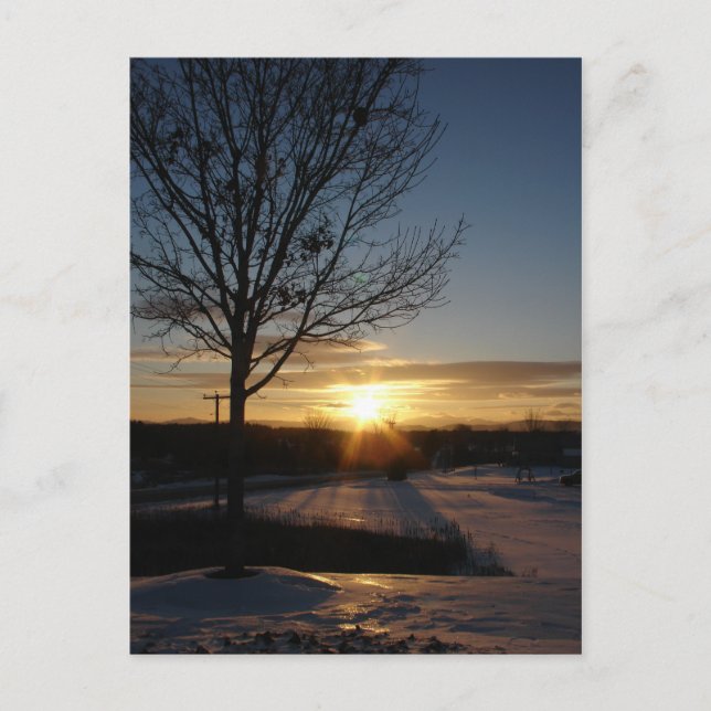 Postal Vermont Sunset (Anverso)