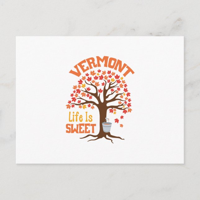 Postal Vermont Sweet Life (Anverso)