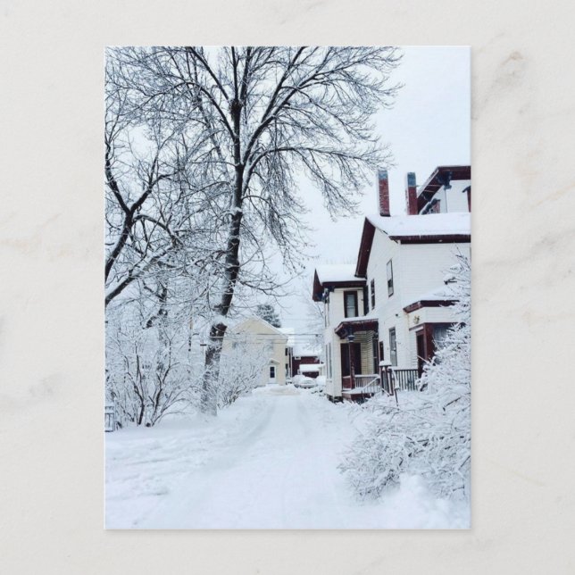 Postal Vermont White Winter (Anverso)
