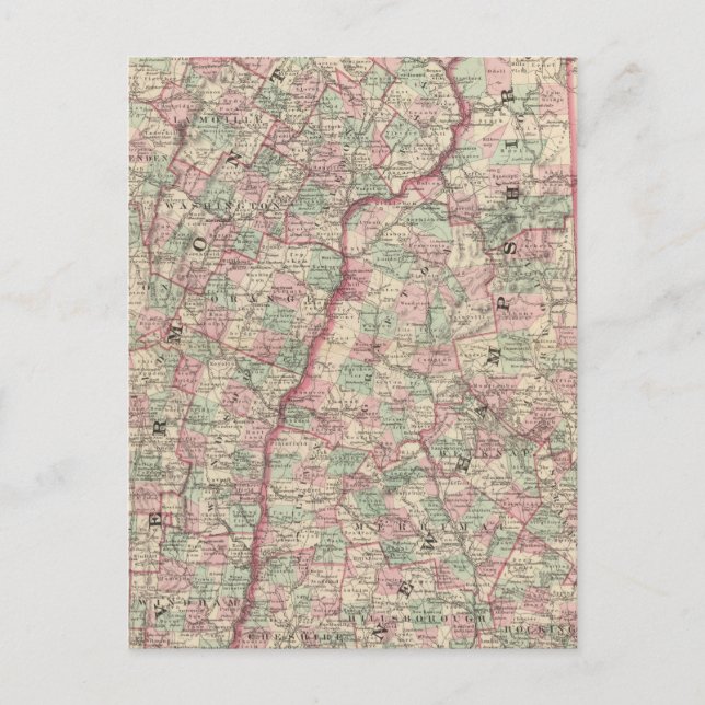 Postal Vermont y New Hampshire 2 (Anverso)