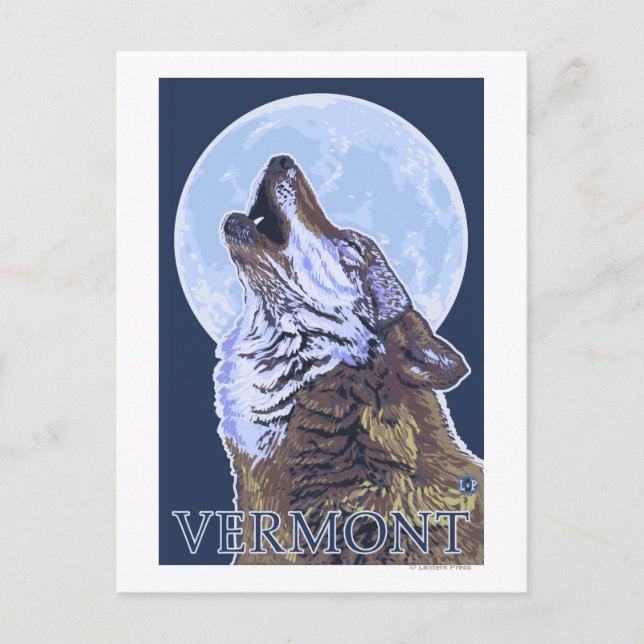 Postal VermontHowling Wolf (Anverso)