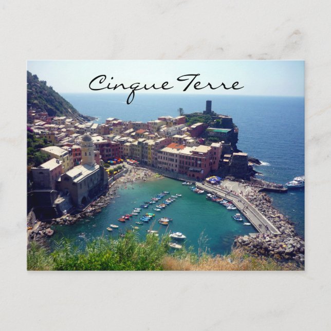 Postal vernazza cinque terre (Anverso)