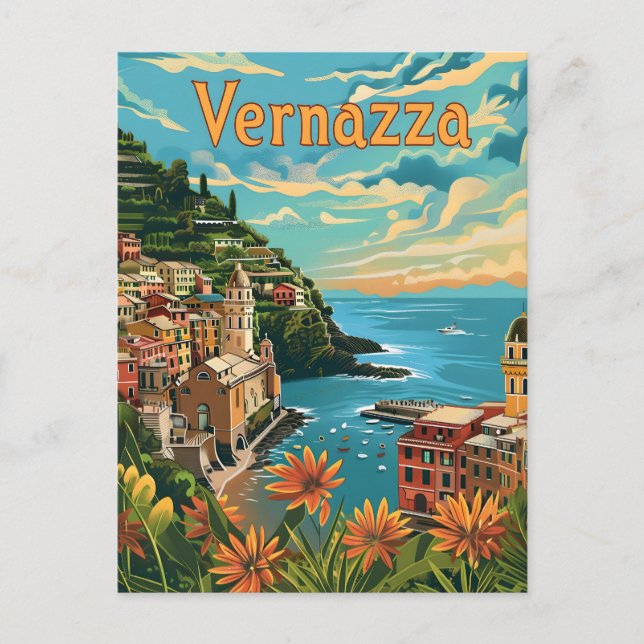 Postal Vernazza Cinque Terre (Anverso)