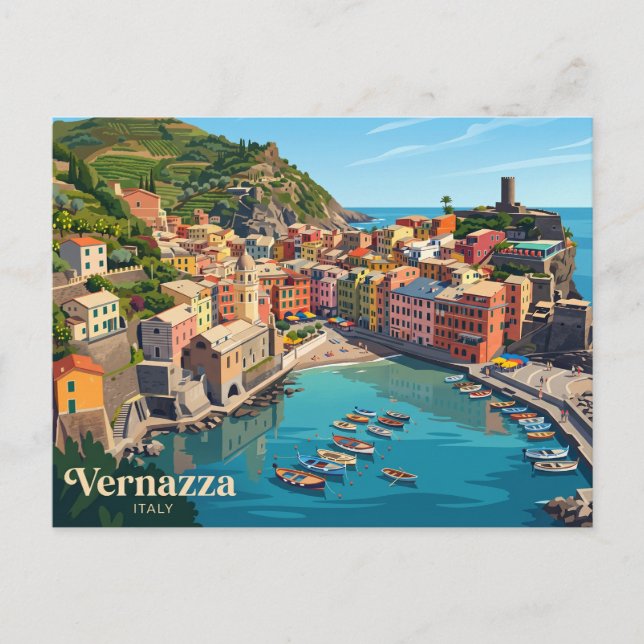 Postal Vernazza Italia (Anverso)