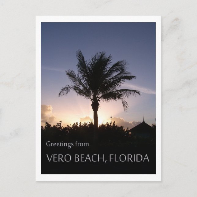 Postal Vero Beach Silhouette (Anverso)