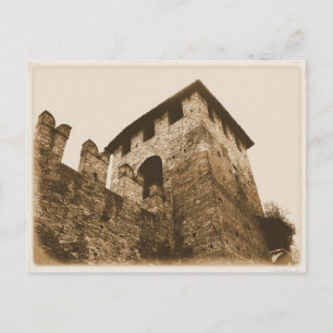 Postal Verona, Italia - Castillo Postcard