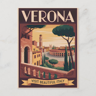 Postal Verona Italy vintage